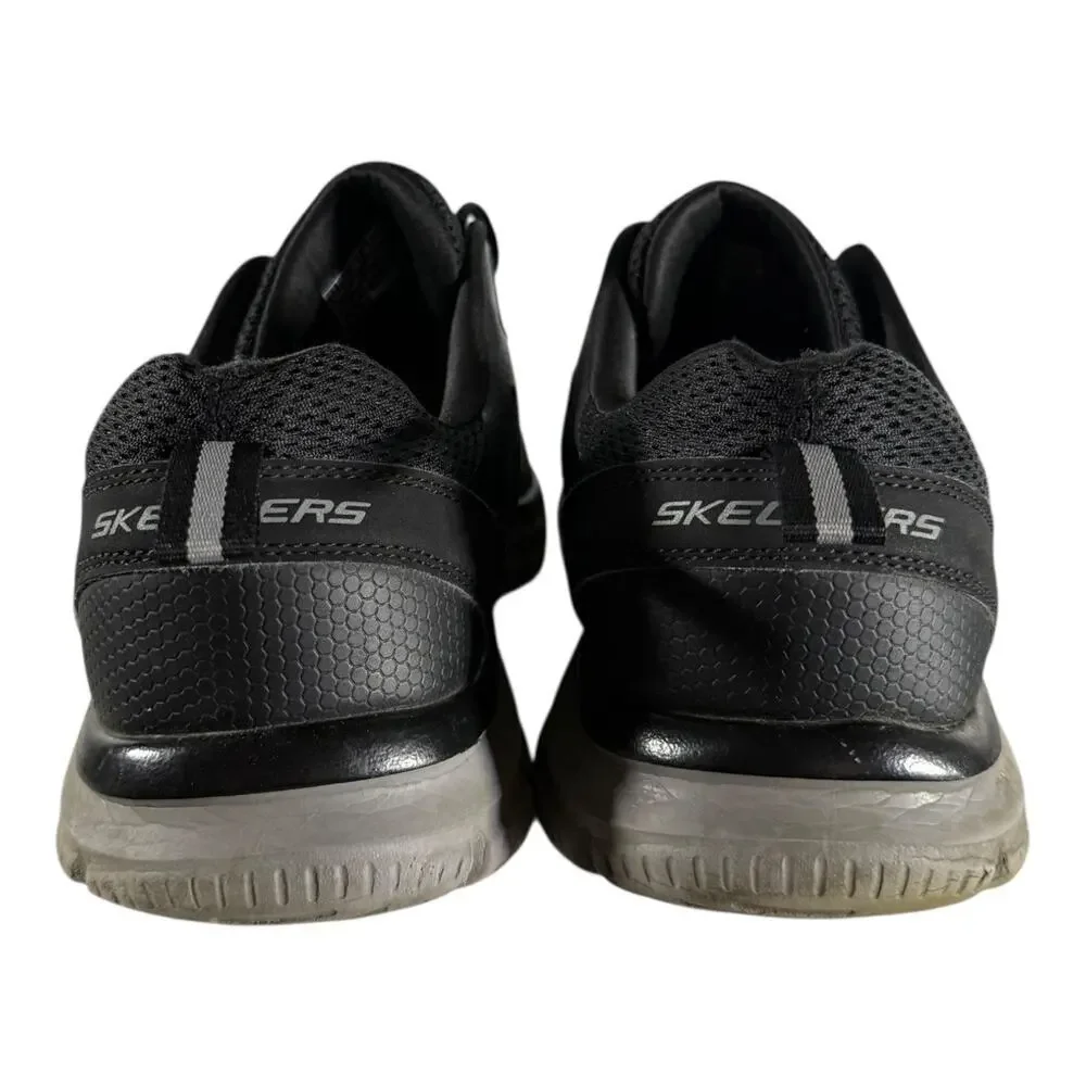 Skechers Men’s Track Broader Casual Lite Weight Running Sneakers Size 12 Black